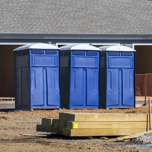 what is the expected delivery and pickup timeframe for the portable restrooms in Conway New Hampshire